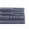 Hastings Home Hastings Home 8 Piece 100 Percent Cotton Plush Bath Towel Set - Silver 877694WTF - alternate 3